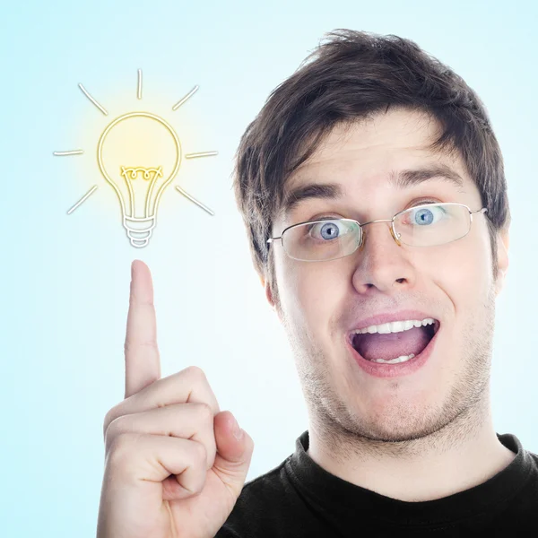 Guy with an idea Stock Picture
