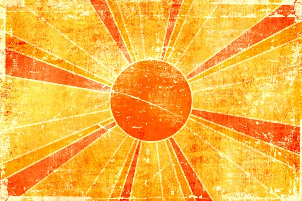 グランジ太陽背景 — ストック写真