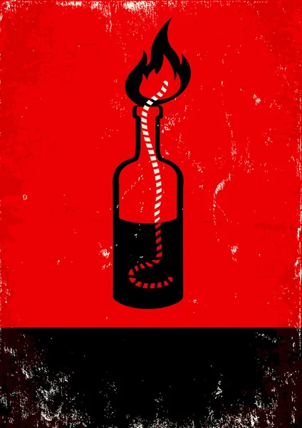 Cocktail Molotov — Image vectorielle