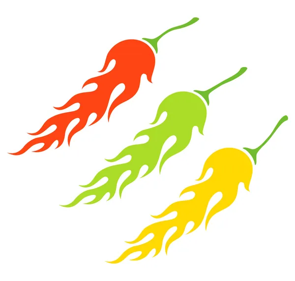 stock vector Chili peppers