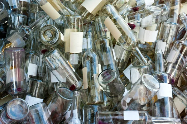 Empty wine bottles — Stock Photo, Image
