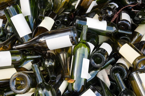 Prázdné láhve vína Stock Obrázky