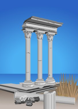 Antique Temple Ruins clipart