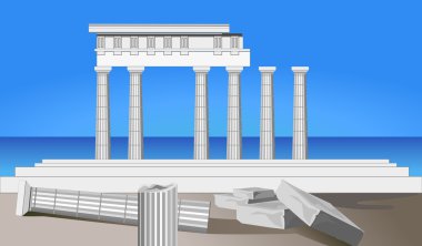 Antique Temple Ruins clipart