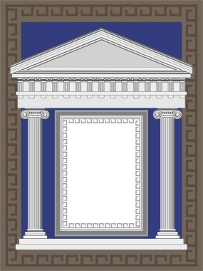 Antique Greek Temple clipart