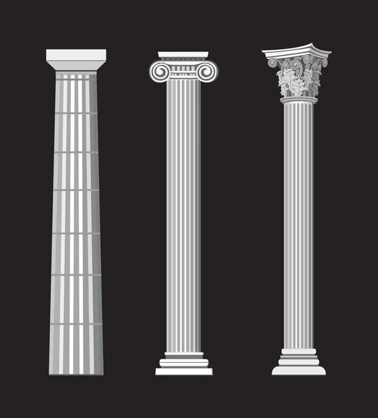 Antieke kolommen — Stockvector