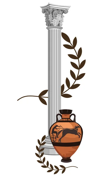 Antik görög szimbólumok — Stock Vector