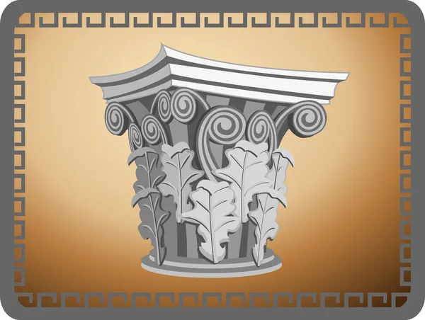 Коринфская колонна — стоковый вектор