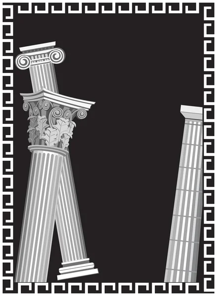 Colunas antigas — Vetor de Stock