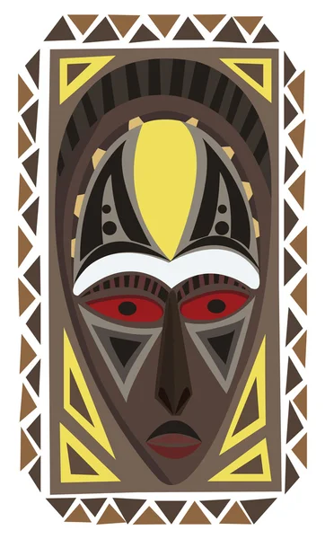Maschera africana — Vettoriale Stock
