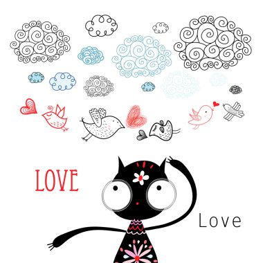 Love birds clipart