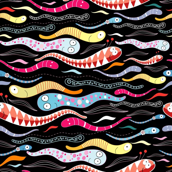 纹理滑稽蠕虫 — 图库矢量图片