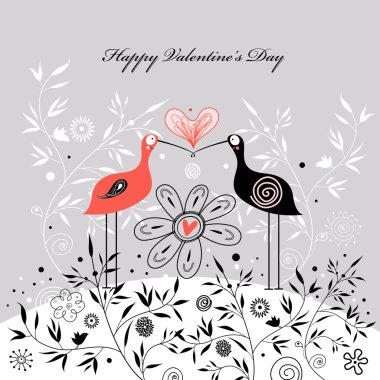 Love birds clipart