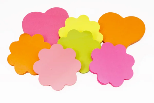 stock image Colorful sticky notes isolated on white background