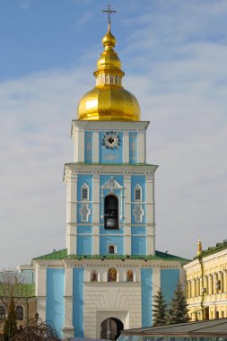 Belltower. Saint Michael'ın altın kubbeli katedralde Kiev