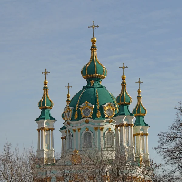 Kostel sv. Ondřeje v Kyjevě, Ukrajina — Stock fotografie