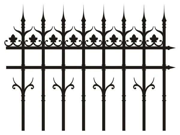 Stock vector Vintage iron fence