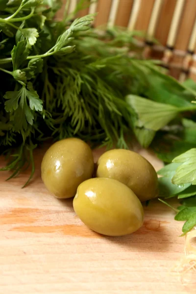 Zielonych oliwek — Zdjęcie stockowe
