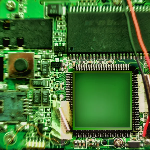 Motherboard chip — Stock Photo, Image