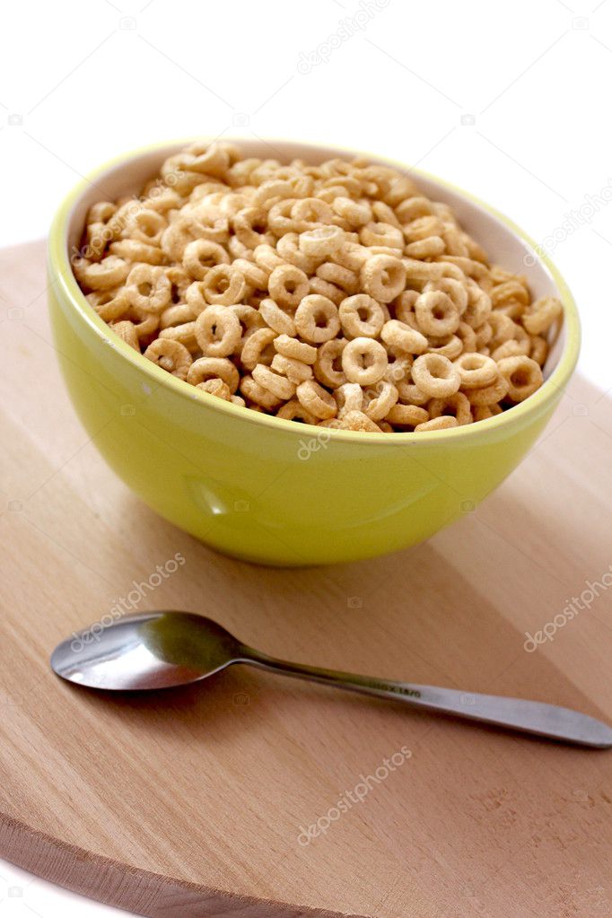 Bowl of cereal for breakfast