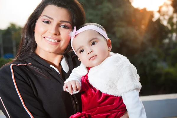 stock image Portrait of mother with her daughter