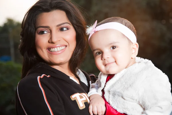 Portrait of mother with her daughter — Stock Photo, Image