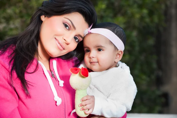 stock image Portrait of mother with her daughter