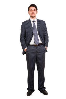 Confident businessman clipart