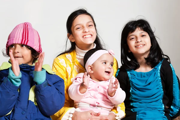 stock image Happy girls