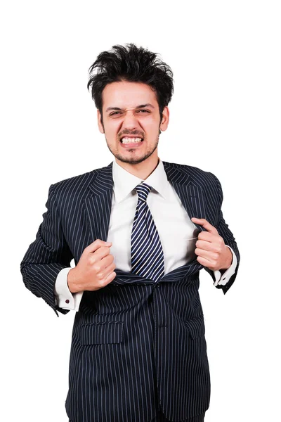 Portret van boos zakenman — Stockfoto