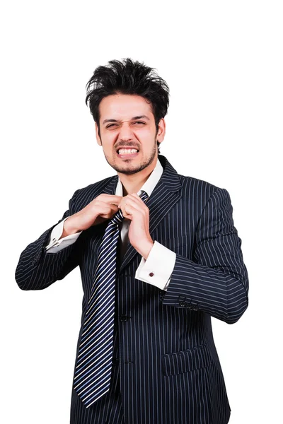 Retrato de homem de negócios irritado — Fotografia de Stock
