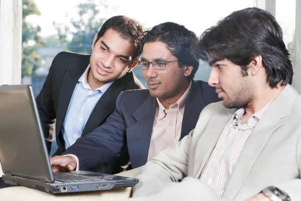 Three businessmen in meeting — Stock Photo, Image