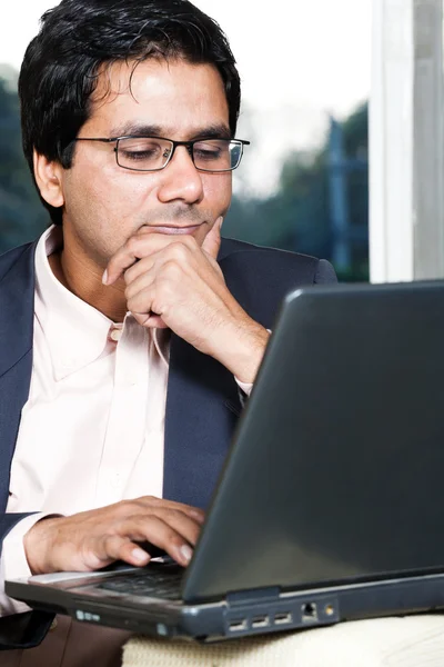 Portrait of a serious thoughtful businessman — Stock Photo, Image