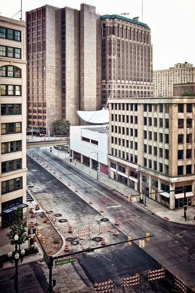 Centro de Detroit — Fotografia de Stock