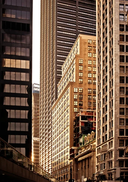 Κτίρια στο κέντρο της Νέας Υόρκης — Φωτογραφία Αρχείου