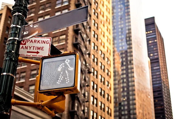 Κενό σήμα του δρόμου της Νέας Υόρκης — Φωτογραφία Αρχείου