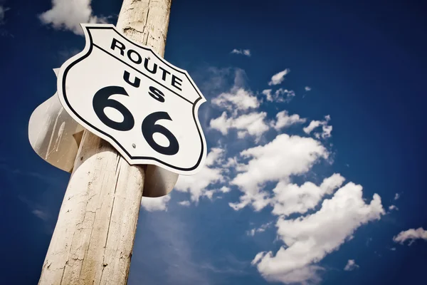 Historické route 66 route znamení — Stock fotografie