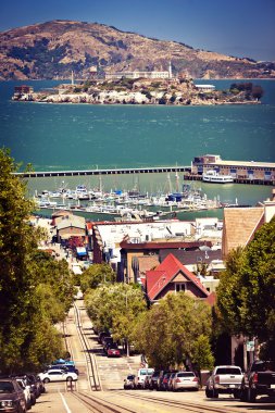 Cable Car with in San Francisco clipart