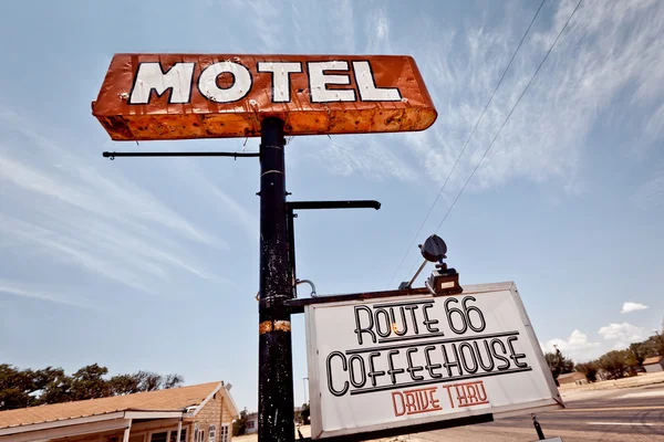 Stará značka motel — Stock fotografie