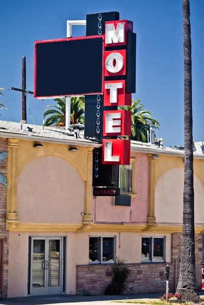 Stary znak motel — Zdjęcie stockowe