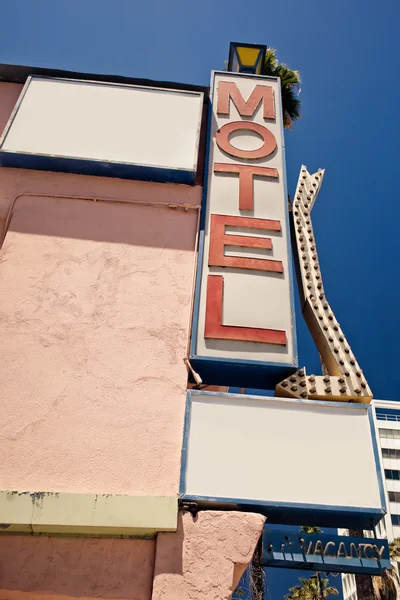 Stary znak motel — Zdjęcie stockowe