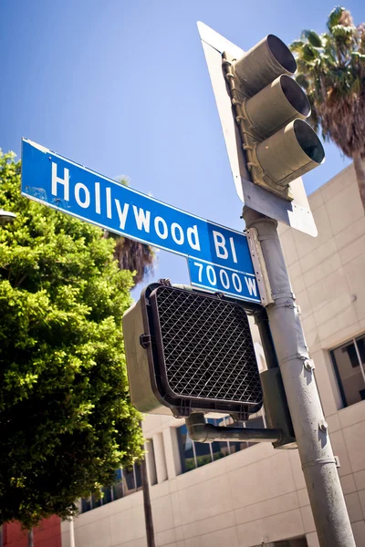 Hollywood Boulevard sinal — Fotografia de Stock