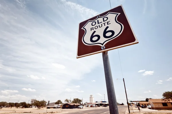 Route 66 teken — Stockfoto