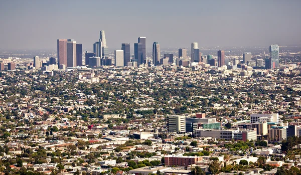 Linha do horizonte do centro de Los Angeles — Fotografia de Stock