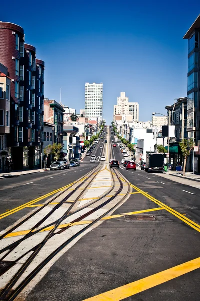 Kalifornische Straße in San Francisco — Stockfoto