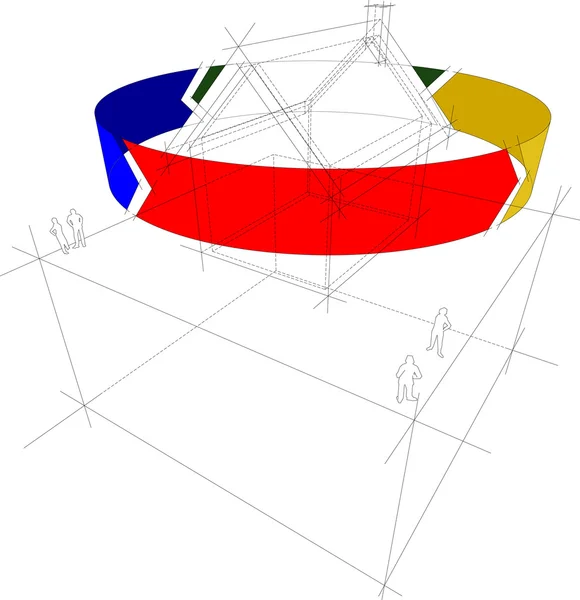 Диаграмма рециклинга — стоковый вектор