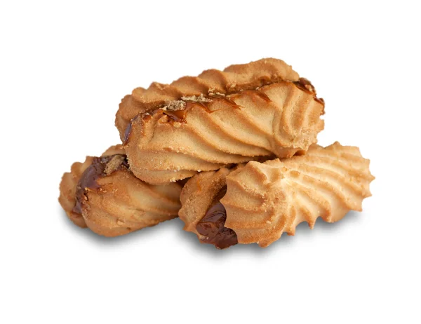 Trio of cookies with jam — Stock Photo, Image