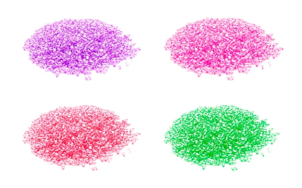 Hromady barevných korálků. — Stock fotografie