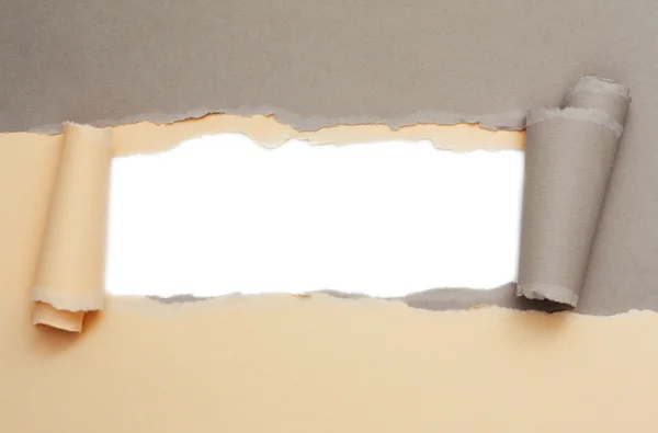 Порванная бумага с местом для текста — стоковое фото