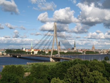 Bridge in Riga clipart